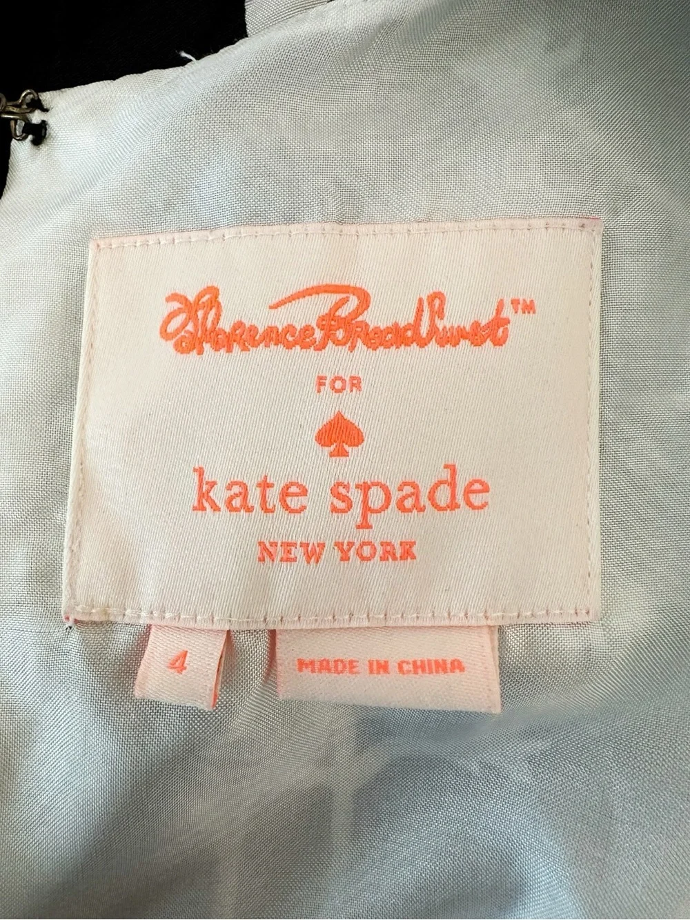 kate spade black white
